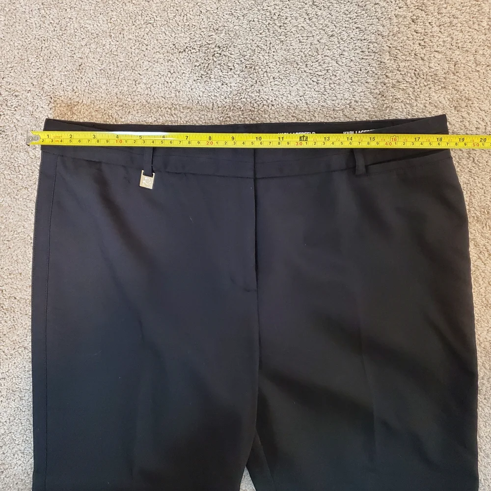 Karl Lagerfeld Women's Straight Leg Pants, Black (Size 16) - Picture 6 of 8